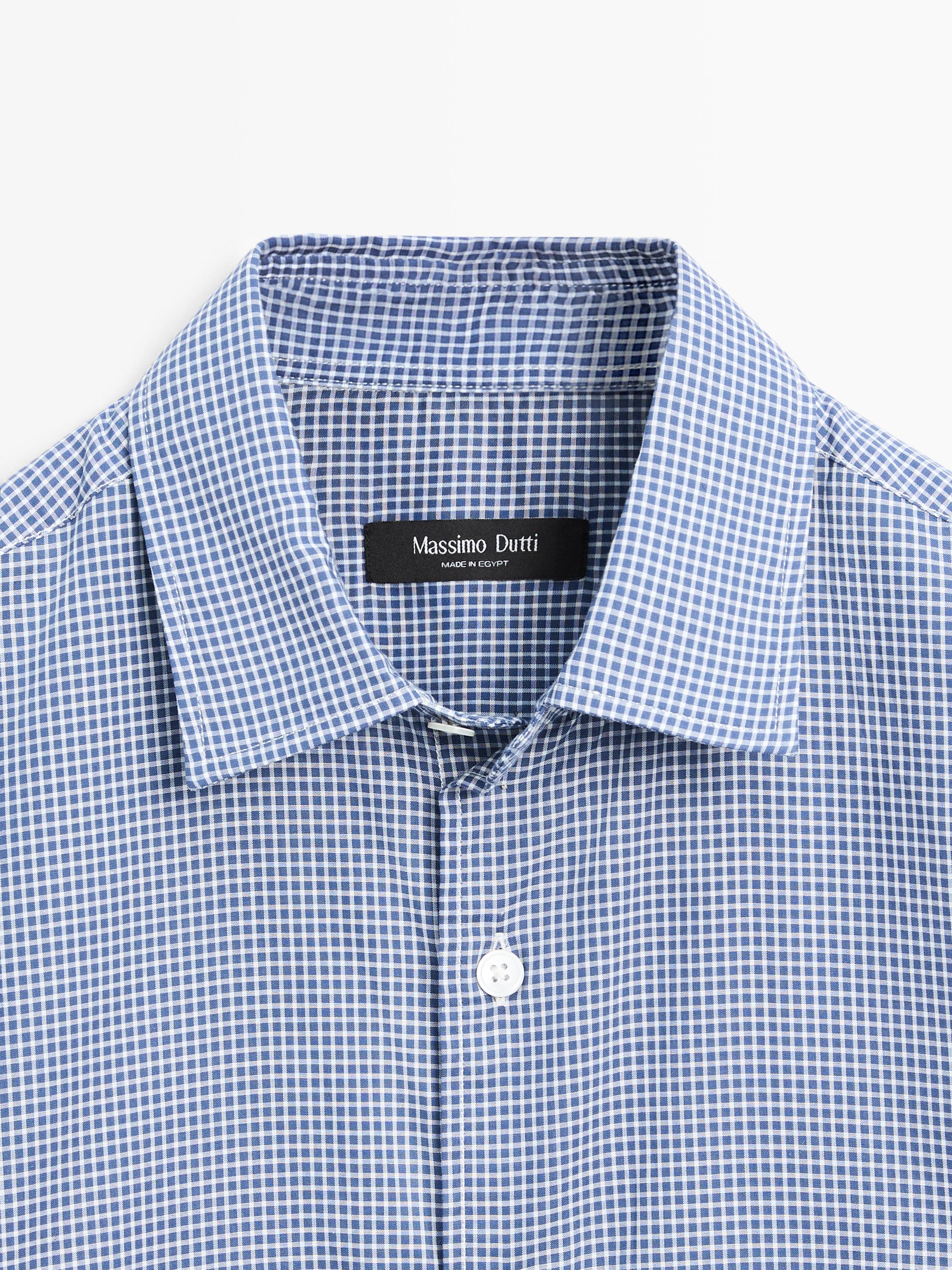 Regular fit check 100% cotton shirt